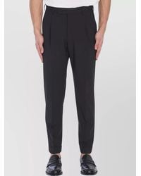 PT Torino - Virgin Wool Pleated Tailored Trousers - Lyst
