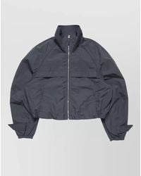 Acne Studios - Cropped Nylon Blend Coat High Collar - Lyst