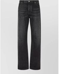 Fendi - Denim Regular-Fit Straight-Leg Jeans - Lyst