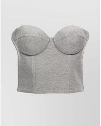 GIUSEPPE DI MORABITO - Cropped Bustier Top - Lyst