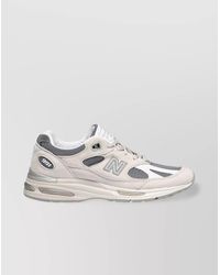 New Balance - Uk 991V2 Sneakers With Mesh Panels And Rubber Outsole - Lyst