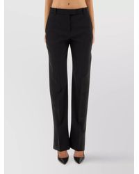 McQueen - Wool Straight-Leg Tailored Trousers - Lyst