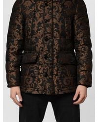Dolce & Gabbana - Floral Jacquard Quilted Hooded Puffer Jacket - Lyst