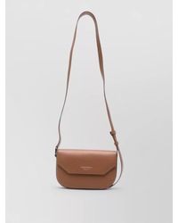 Emporio Armani - Leather Logo-Print Cross-Body Bag - Lyst