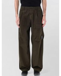 C.P. Company - Cotton Wide Leg Cargo Trousers - Lyst