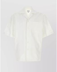 Bottega Veneta - Cotton Shirt Short Sleeves Chest Pocket - Lyst