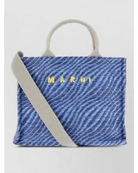 Marni - Small Textured Tote Bag Top Handles Shoulder Strap - Lyst