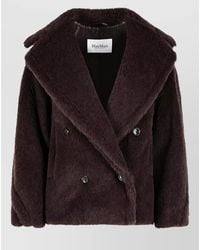Max Mara - Alpaca Virgin Wool Silk Biker Jacket - Lyst