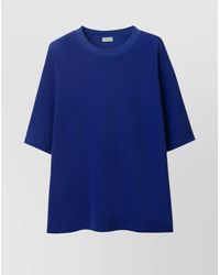Burberry - Terry Cotton Crew-Neck T-Shirt With Equestrian Print - Lyst