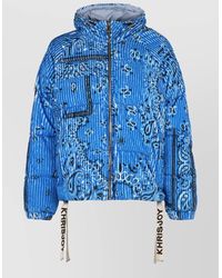 Khrisjoy - Bandana Corduroy Hooded Jacket Quilted Drawstring - Lyst