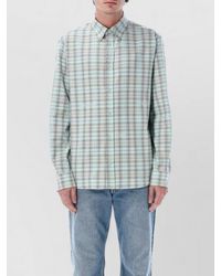 Off-White c/o Virgil Abloh - Check Cotton Flannel Shirt Button Down Collar - Lyst