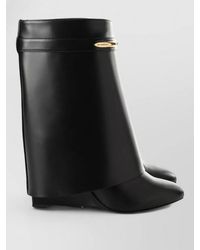 Givenchy - Leather Shark Pinch Wedge Ankle Boots - Lyst