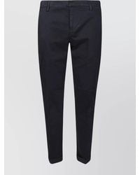 Dondup - Cotton Low-Rise Straight-Leg Trousers - Lyst
