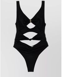 Elisabetta Franchi - Knot One-Piece Swimsuit - Lyst