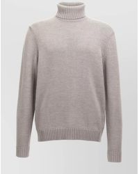 Zanone - Virgin Wool Turtleneck Long-Sleeve Sweater - Lyst