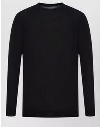 Kiton - Wool Ribbed Crew Neck Sweater - Lyst