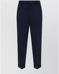 Balmain - Wool Straight-Leg Trousers - Lyst