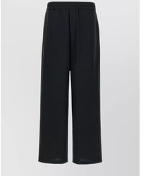Ami Paris - Virgin Wool Wide-Leg Trousers - Lyst
