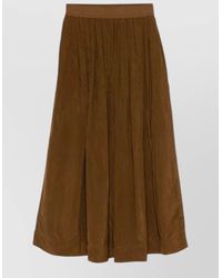 Uma Wang - Pleated High-Rise Midi Skirt - Lyst