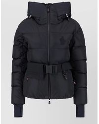 Moncler - Hooded Jacket Belted Waist Long Sleeves - Lyst