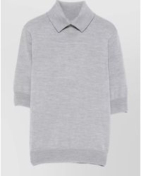 Herskind - Perry Wool Sweater Collared Short Sleeves - Lyst