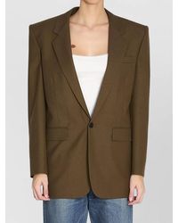Saint Laurent - Wool Single-Breasted Blazer - Lyst