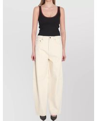 Gucci - Cotton High-Rise Wide-Leg Jeans - Lyst
