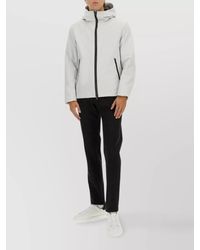 Woolrich - Hooded Jacket With Long Sleeves And Pockets - Lyst