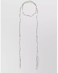 Isabel Marant - Long Beaded Necklace Adjustable Length Tassel - Lyst