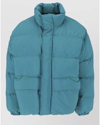 Jil Sander - Padded Coat High Collar Elasticated Cuffs - Lyst