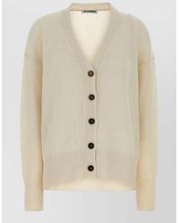 Jil Sander - Cashmere Oversized Cardigan Long Sleeve V Neckline - Lyst