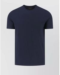 Zanone - Cotton Crewneck Short-Sleeve T-Shirt - Lyst
