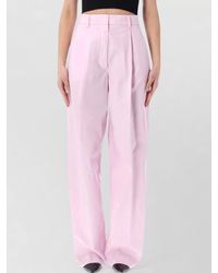 Thelatest - Axel High Waist Straight Leg Pants - Lyst