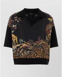 Etro - Cashmere Blend Polo Shirt - Lyst
