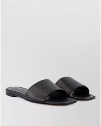 Aeyde - Leather Open Square-Toe Mules - Lyst
