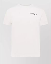 Off-White c/o Virgil Abloh - Cotton Crew Neck Short Sleeve T-Shirt - Lyst