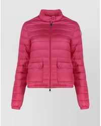 Moncler - Full Zip Down Jacket With Quilted Design - Lyst