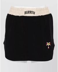 Barrow - Shorts Jersey Fabric Embroidered Motif - Lyst