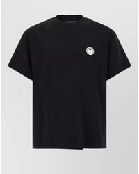Palm Angels - Logo Badge Regular Fit Crew Neck T-Shirt - Lyst