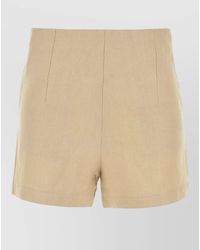 LeKasha - Linen Ezbet Shorts Pleated Front Design - Lyst
