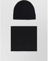 Peuterey - Cashmere Blend Beanie And Scarf Set - Lyst