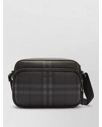 Burberry - Check Canvas Crossbody Bag - Lyst