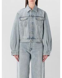Haikure - Denim Cropped Jacket - Lyst