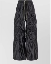 Rick Owens - Jumbo Cargo Trousers Elastic Waistband Zip Pockets - Lyst
