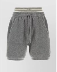 Loewe - Bermuda Shorts With Elastic Waistband And Pockets - Lyst