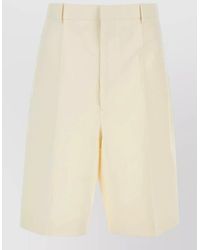 Bottega Veneta - Tailored Bermuda Shorts Belt Loops Back Pockets - Lyst