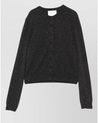 Lisa Yang - Cashmere Fine-Knit Round-Neck Long-Sleeve Cardigan - Lyst