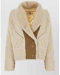 Ermanno Scervino - Cable-Knit Virgin Wool Coat - Lyst