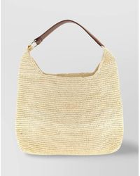Maison Michel - Raffia Cristiana Shoulder Bag - Lyst