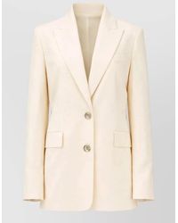 Pinko - Tailored Single Breasted Blazer Notch Lapel - Lyst